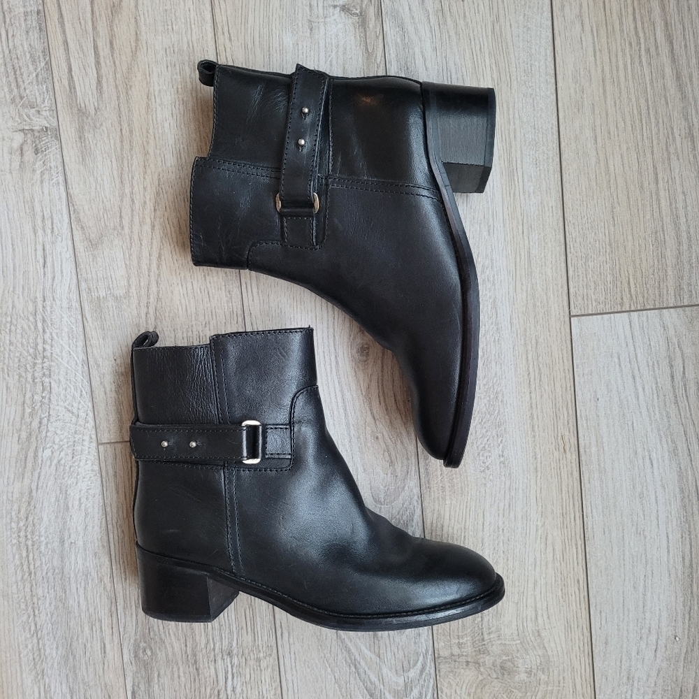 J. Crew Parker Leather Ankle Boots - like new!